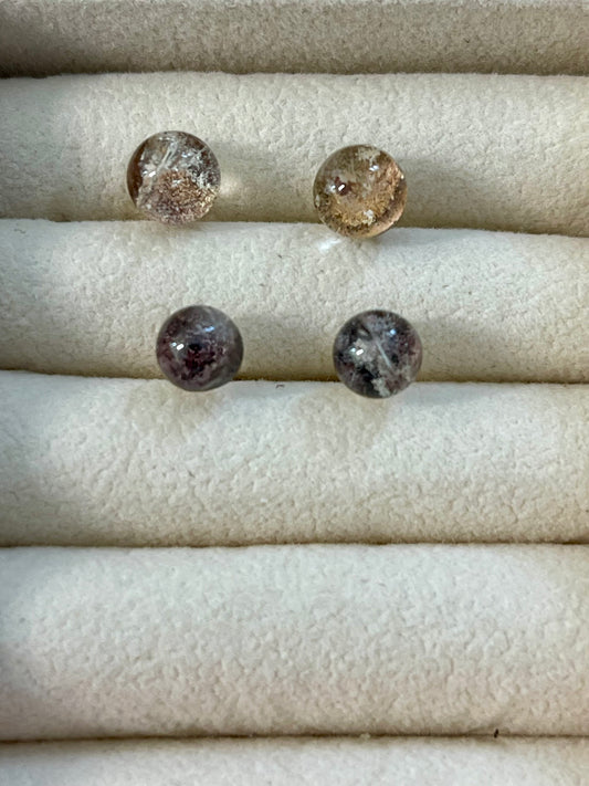 Garden Quartz Stud Earrings: S925