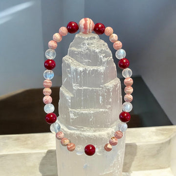 Self Love Hugs | Rhodochrosite, Cinnabar, Moonstone