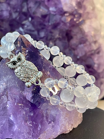 Owl Triple Bracelet: Wisdom, Intuition, Clarity, Inner Harmony