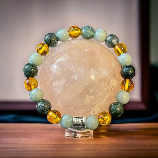 Virgo Bracelet; Calm & Tranquility, Harmony & Balance, Vitality & Energy