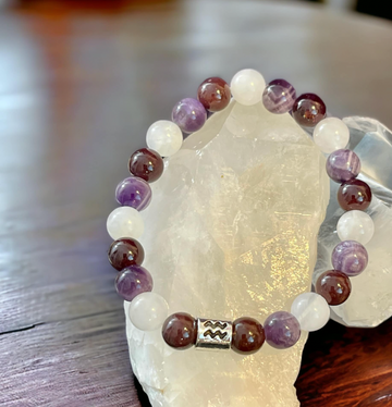 Aquarius Bracelet; Passion & Energetic Vitality, Intuition & Emotional Balance, Clarity of Mind & Stress Relief