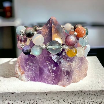🌈 SURPRISE: Sparkle in Style with our Rainbow Gemstone Bracelet! 🌈✨