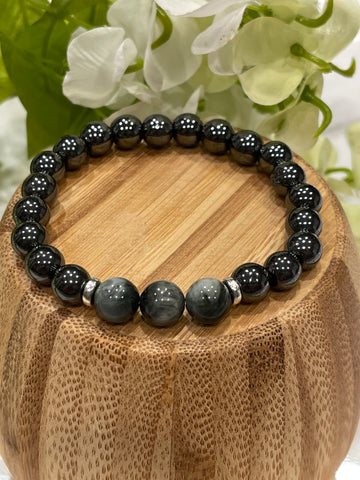 Eagle Eye, Hematite: Protection against Negative Energies & Psychic Attacks, Mental Clarity & Focus