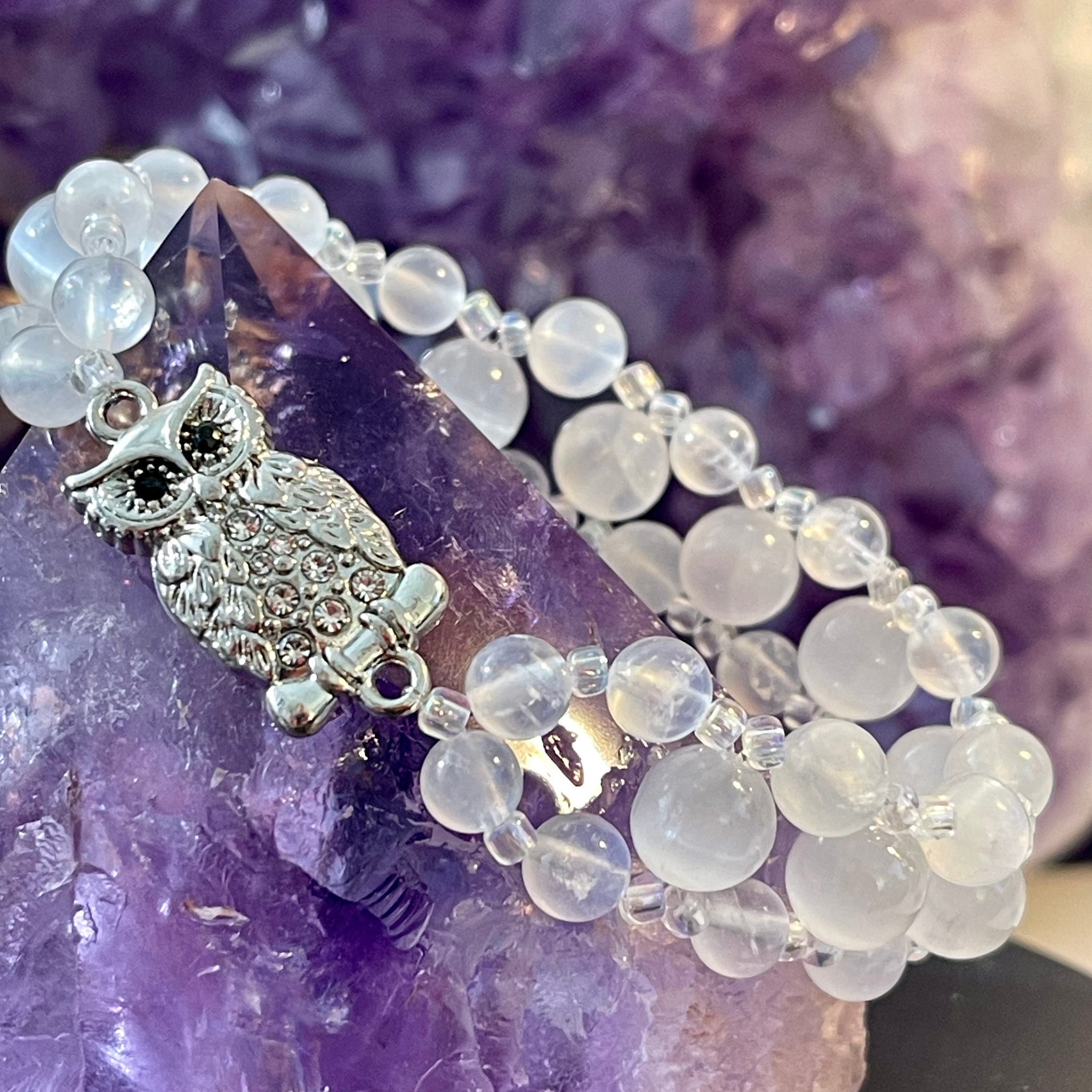 Owl Triple Bracelet: Wisdom, Intuition, Clarity, Inner Harmony