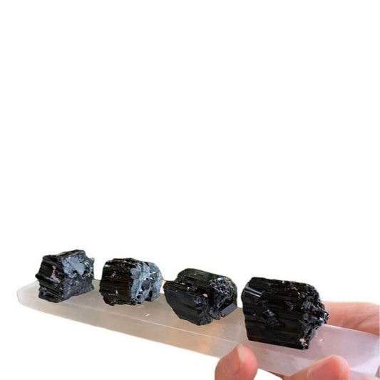 Selenite and Tourmaline Set, Car and Home Protection, BOGO Free