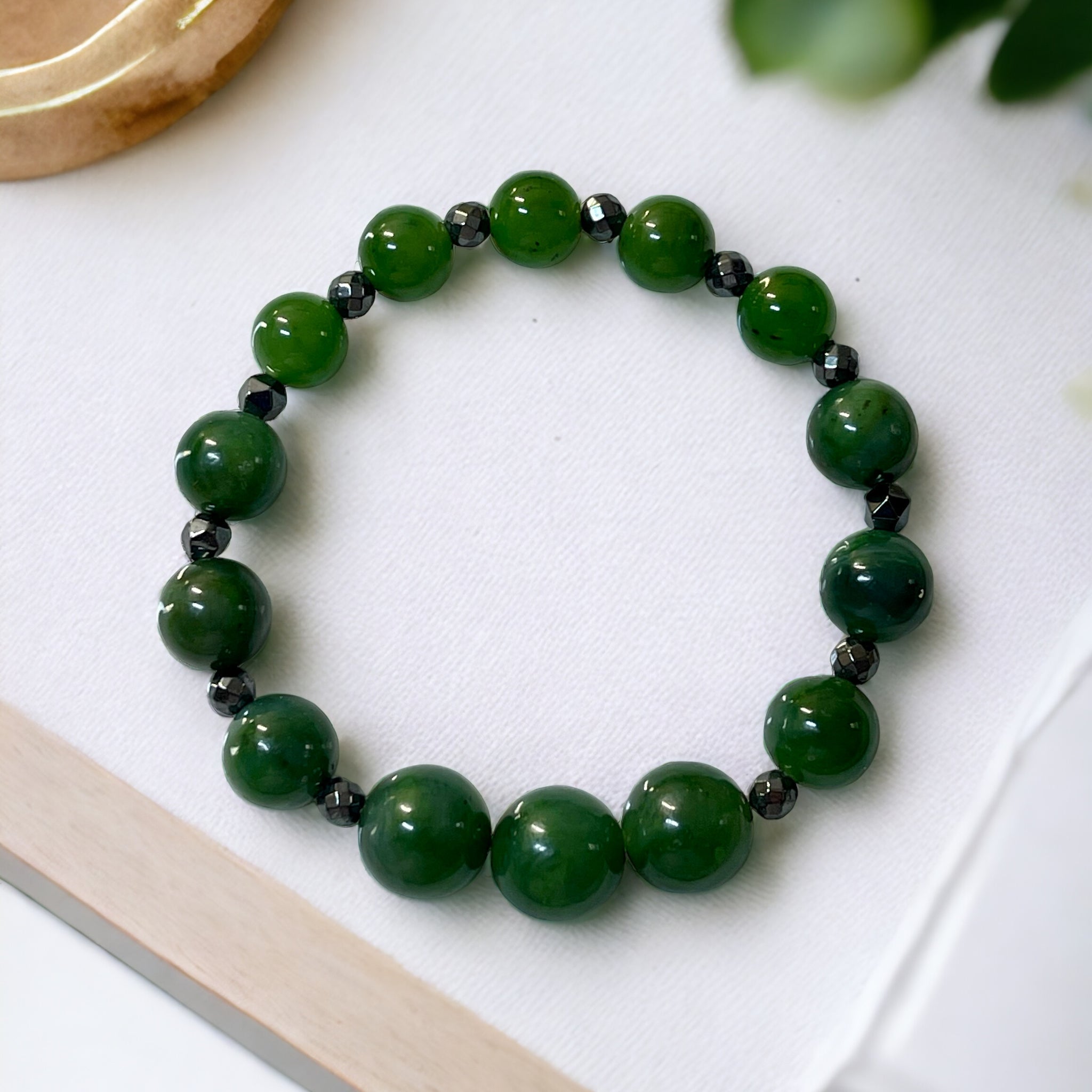 Green Jade Bracelet: Good Luck, Fortune, Abundance, Well-Being