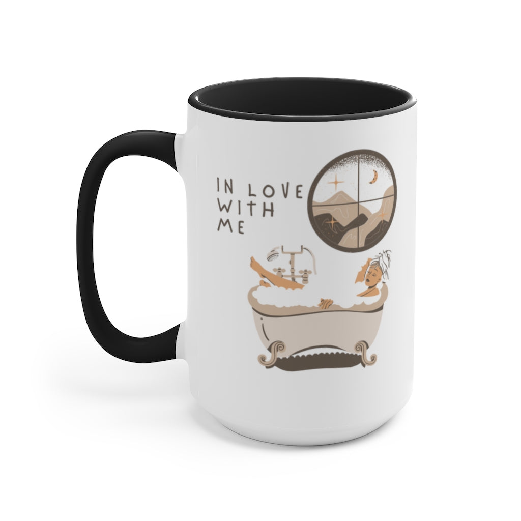 In Love with Me, Two-Tone Coffee Mugs, 15oz