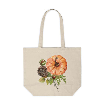 Canvas Shopping Tote - Pumpkin