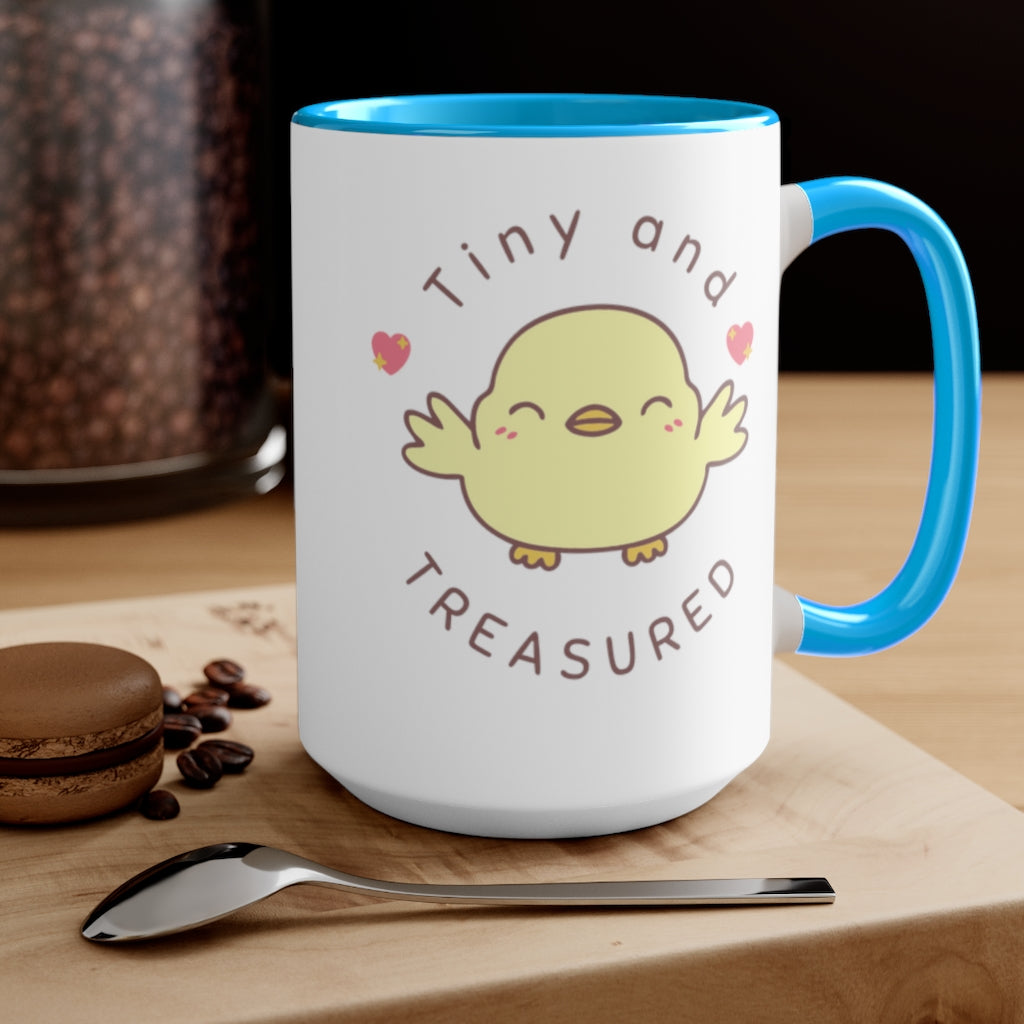 Tiny and Treasured, Two-Tone Coffee Mugs, 15oz