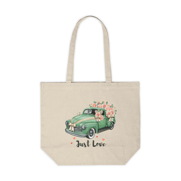 Canvas Shopping Tote - Just Love