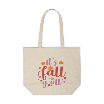 Canvas Shopping Tote - It's Fall Ya'll