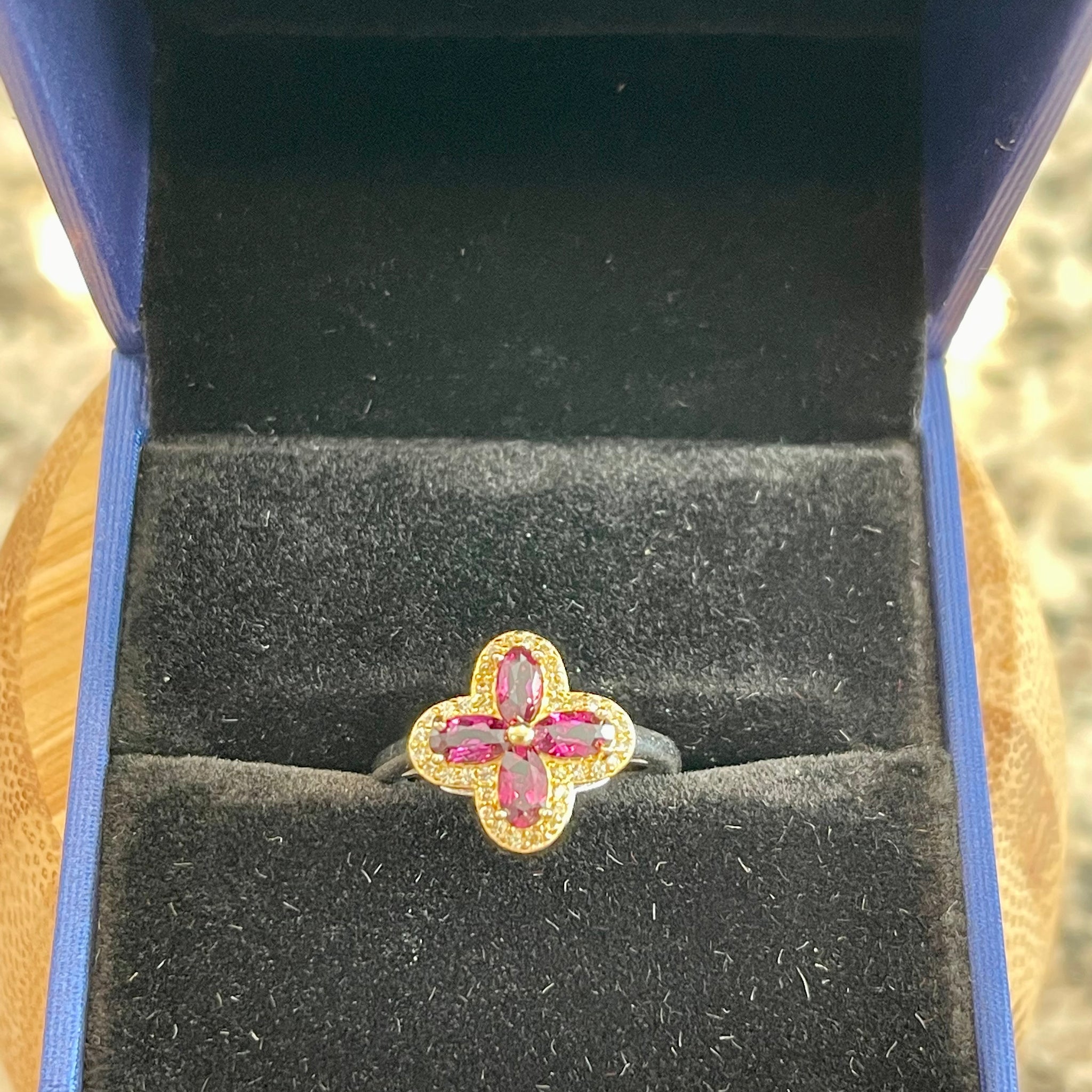 Purple Garnet Ring