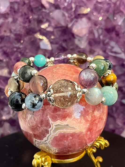 🌈 SURPRISE: Sparkle in Style with our Rainbow Gemstone Bracelet! 🌈✨