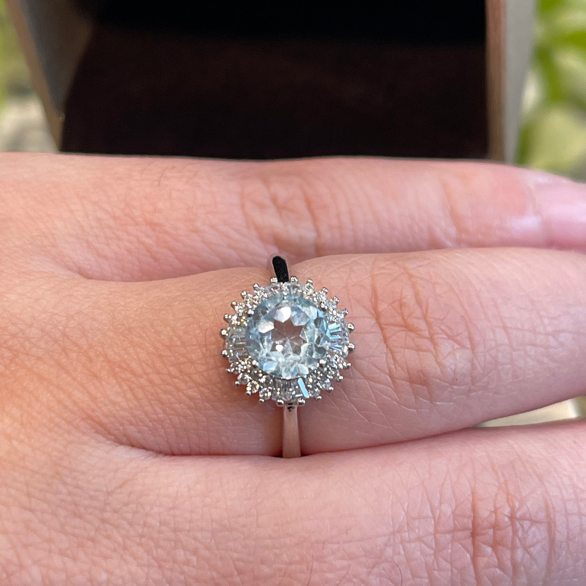 Topaz Round S925 Ring