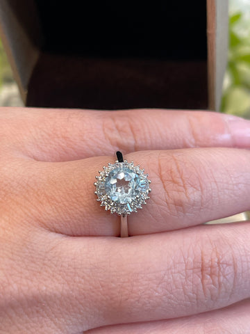 Topaz Round S925 Ring