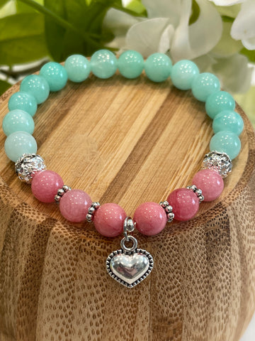 Tiffany Jade, Pink Chalcedony; Love, Peace, Serenity